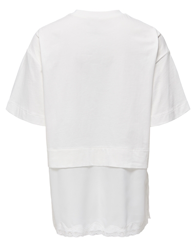 Only - ONLMexa Lace T-shirt - Cloud Dancer